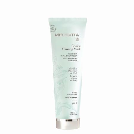 Живильна маска для волосся «Сяйво кольору» Medavita Choice Glowing Mask Marschera Ultra Brillantezza