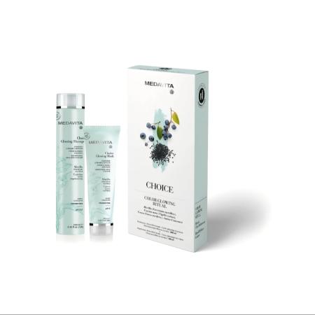 Живильна маска для волосся «Сяйво кольору» Medavita Choice Glowing Mask Marschera Ultra Brillantezza