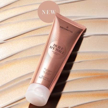 Золотий гель для миттєвого блиску Medavita Huile D'etoile Instant Gold Hair Gel Glitter