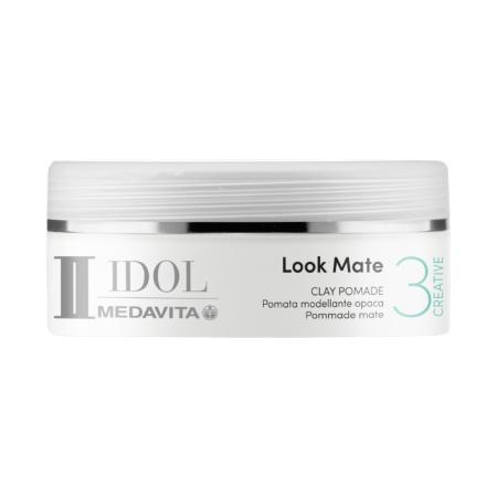 Матова глина середньої фіксації для укладання волосся Look Mate Medavita Idol Clay Pomade