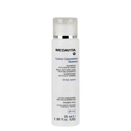 Шампунь проти випадіння волосся для чоловіків Medavita Lotion Concenrée Homme Shampoo Anticaduta Uomo