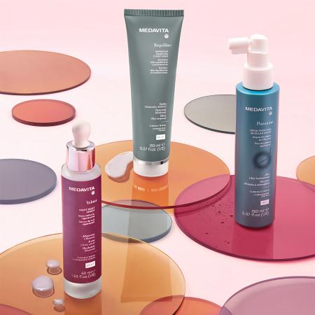 Успокаивающая ночная сыворотка для чувствительной кожи головы Medavita Velour Night Reset Serum