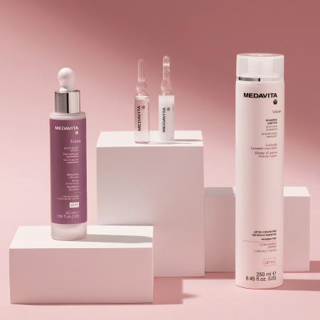 Успокаивающая ночная сыворотка для чувствительной кожи головы Medavita Velour Night Reset Serum