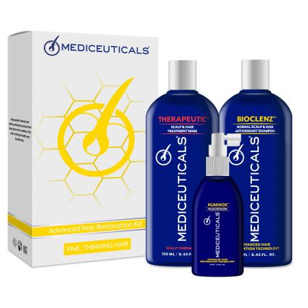 Набор против выпадения для жирных и нормальных волос у мужчин Mediceuticals Advanced Hair Restoration Fine Thinning Hair Kit