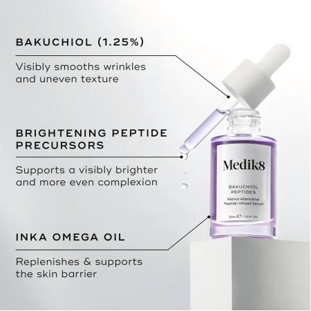 Пептидная сыворотка с бакучиолом - альтернатива ретинолу Medik8 BAKUCHIOL PEPTIDES