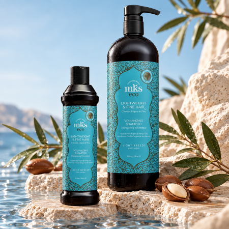 Шампунь для об'єму тонкого волосся Легкий бриз MKS-ECO Volumizing Shampoo to Fine Hair Light Breeze