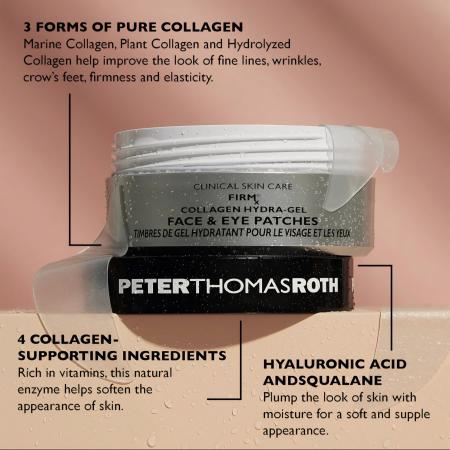 Гідрогелеві патчі для обличчя та шкіри навколо очей з колагеном Peter Thomas Roth FIRMx Collagen Hydra-Gel Eye & Face Patches