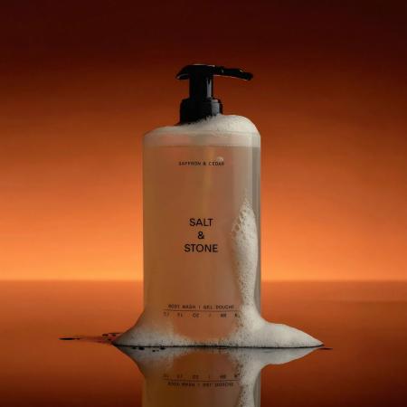 Антиоксидантний гель для душу з ароматом шафрану і кедра Salt&Stone Body Wash Saffron & Cedar