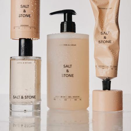 Антиоксидантний гель для душу з ароматом шафрану і кедра Salt&Stone Body Wash Saffron & Cedar