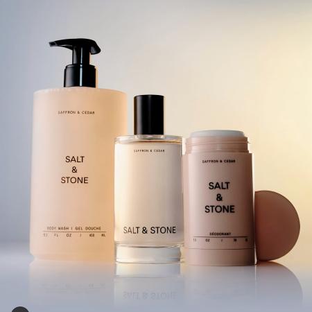 Антиоксидантний гель для душу з ароматом шафрану і кедра Salt&Stone Body Wash Saffron & Cedar