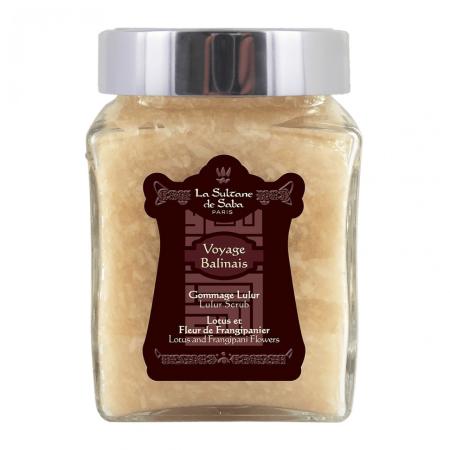 Кокосовий скраб для тіла лотос і франжіпані La Sultane De Saba Balinese Lulur Scrub Lotus And Frangipani Flowers