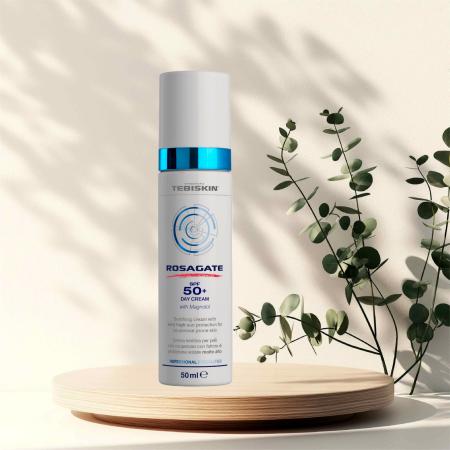 Захисний крем для почервонілої шкіри з SPF 50+ та антиоксидантним ефектом Tebiskin Rosagate SPF 50+ Day Cream
